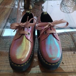 Dr. Martens Holly Platform Pink Iridescent Shoe